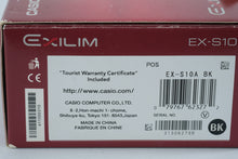 Load image into Gallery viewer, Casio Exilim EX S10 Black 10 1MP Digital Camera 3x Zoom Battery Charger Box
