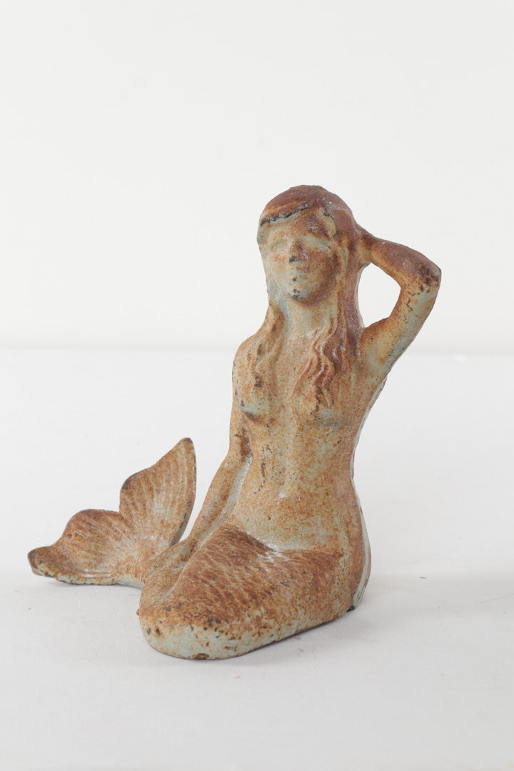 Cast Iron Mermaid Statue #2