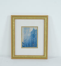 Load image into Gallery viewer, Claude Monet “Rouen Cathedral Facade” – Framed Impressionist Art Print, Blue Series Reproduction
