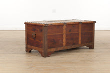 Load image into Gallery viewer, Cedar Blanket Trunk / Hope Chest with Copper Bands
