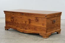 Load image into Gallery viewer, Solid Cedar Blanket Chest with Lock and Side Handles
