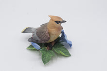 Load image into Gallery viewer, Lenox Cedar Waxwing Fine Porcelain Bird Figurine Morning Glory Certificate
