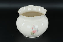 Load image into Gallery viewer, Donegal Parian China Floral Vase • Scalloped Rim • Ireland • 6" Round x 4.5" Tall
