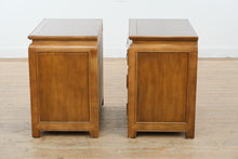 Load image into Gallery viewer, Century Furniture Chin Hua Nightstands by Raymond K. Sobota – Pair with Glass Tops
