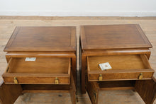 Load image into Gallery viewer, Century Furniture Chin Hua Nightstands by Raymond K. Sobota – Pair with Glass Tops
