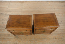 Load image into Gallery viewer, Century Furniture Chin Hua Nightstands by Raymond K. Sobota – Pair with Glass Tops
