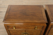 Load image into Gallery viewer, Century Furniture Chin Hua Nightstands by Raymond K. Sobota – Pair with Glass Tops
