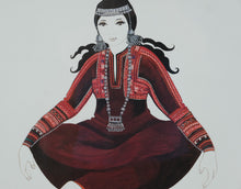 Load image into Gallery viewer, Original Illustration or Artist’s Print – Traditional Arabian Costume (Signed “S.T.”)
