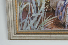 Load image into Gallery viewer, Barbara Mock Waiting For Friends Framed Art Print Garden Chair Scene Gold Frame
