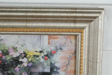 Load image into Gallery viewer, Barbara Mock Waiting For Friends Framed Art Print Garden Chair Scene Gold Frame
