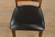 Load image into Gallery viewer, Solid Wood Dining Chair with Black Vinyl Seat
