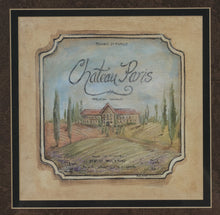 Load image into Gallery viewer, “Château Paris” – Framed Decorative Wine Label Print
