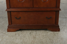 Load image into Gallery viewer, Traditional Cherry Wood Armoire Wardrobe with Mirrored Doors and Drawers
