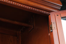 Load image into Gallery viewer, Traditional Cherry Wood Armoire Wardrobe with Mirrored Doors and Drawers
