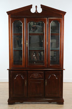 Load image into Gallery viewer, St. Arthur Traditional Cherry China Cabinet with Glass Display &amp; Carved Details
