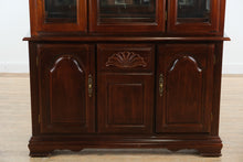 Load image into Gallery viewer, St. Arthur Traditional Cherry China Cabinet with Glass Display &amp; Carved Details
