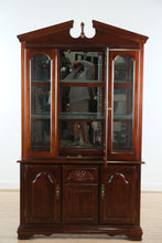 Load image into Gallery viewer, St. Arthur Traditional Cherry China Cabinet with Glass Display &amp; Carved Details
