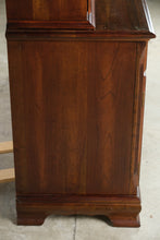 Load image into Gallery viewer, Traditional Solid Cherry Two Piece China Cabinet with Lighted Display Hutch
