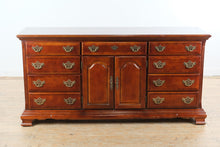 Load image into Gallery viewer, Cherry Queen Anne Triple Dresser with Cabinet Storage
