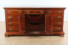 Load image into Gallery viewer, Cherry Queen Anne Triple Dresser with Cabinet Storage
