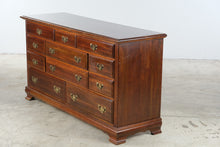Load image into Gallery viewer, Traditional Solid Wood 11-Drawer Dresser with Brass Hardware
