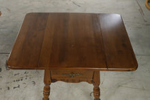 Load image into Gallery viewer, Pair of Solid Cherry Drop-Leaf End Tables with Drawers
