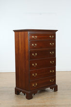 Load image into Gallery viewer, Solid Cherry Tall Chest with Polished Brass Hardware
