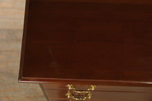 Load image into Gallery viewer, Solid Cherry Tall Chest with Polished Brass Hardware
