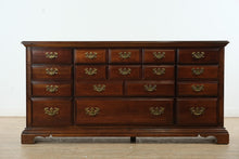 Load image into Gallery viewer, Cherry Chippendale Triple Dresser with Mirror – American Drew
