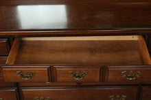 Load image into Gallery viewer, Cherry Chippendale Triple Dresser with Mirror – American Drew
