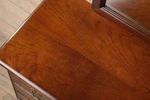 Load image into Gallery viewer, Cherry Chippendale Triple Dresser with Mirror – American Drew
