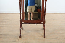 Load image into Gallery viewer, Traditional Cherry Cheval Tilting Mirror
