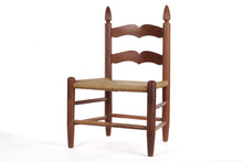 Load image into Gallery viewer, Child&#39;s Ladder Back Chair with Rush Seat
