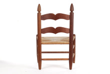 Load image into Gallery viewer, Child&#39;s Ladder Back Chair with Rush Seat
