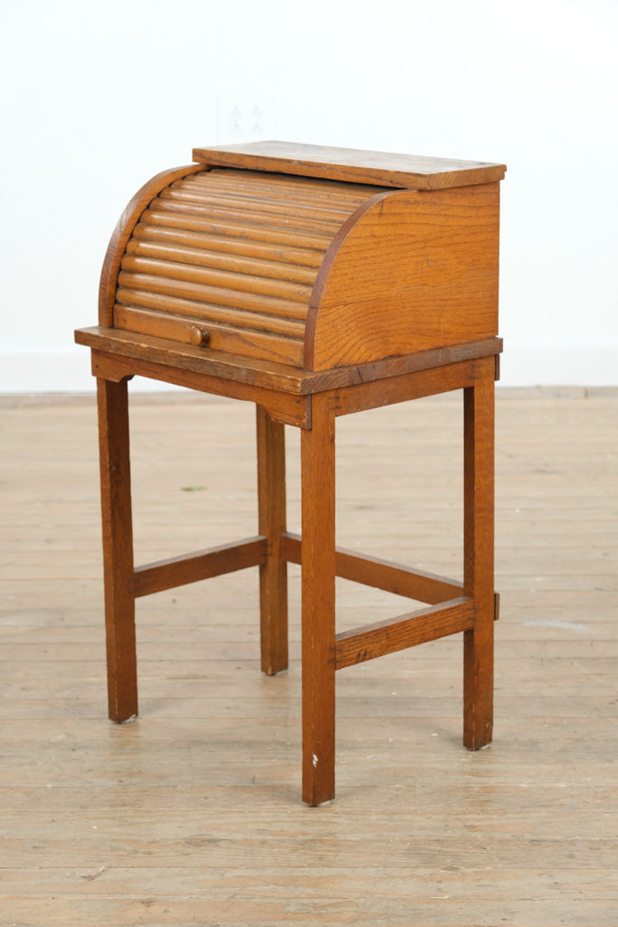 Rare Vintage Child’s Roll Top Desk