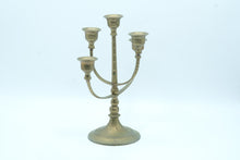 Load image into Gallery viewer, Vintage Chinese Brass 5 Light Candelabra Adjustable Arm Candle Holder
