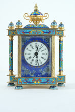 Load image into Gallery viewer, Chinese Cloisonne Mantle Clock
