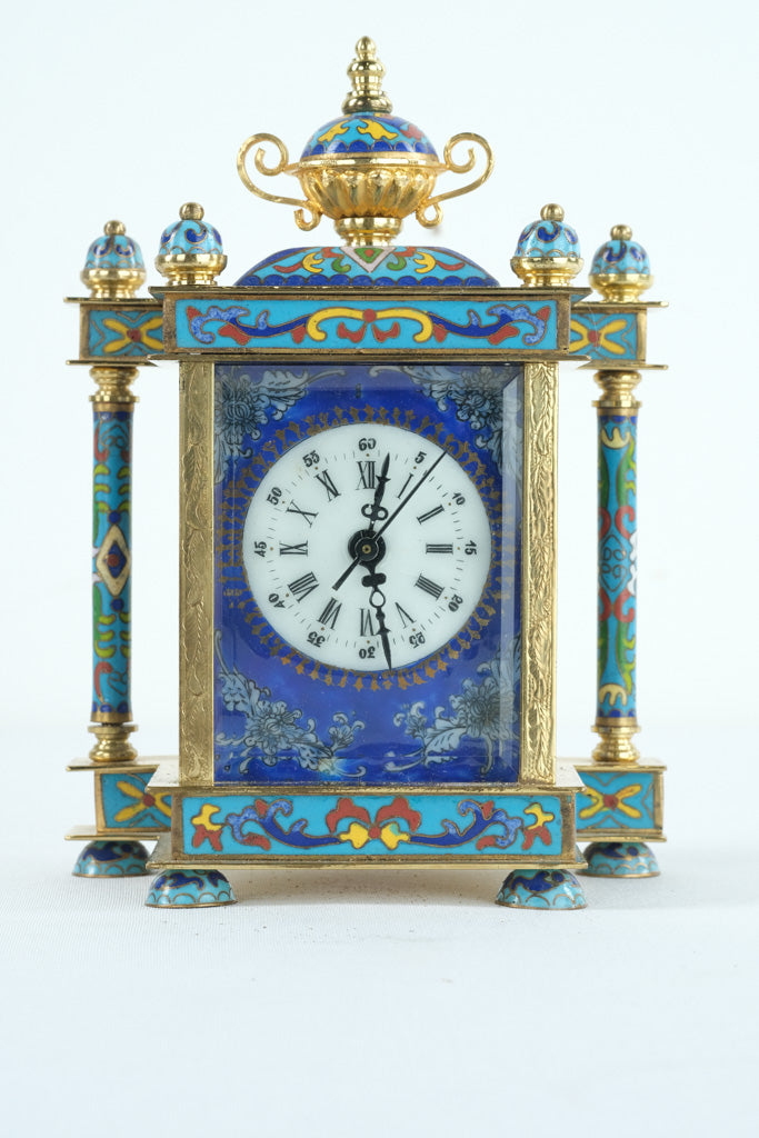 Chinese Cloisonne Mantle Clock