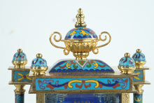 Load image into Gallery viewer, Chinese Cloisonne Mantle Clock
