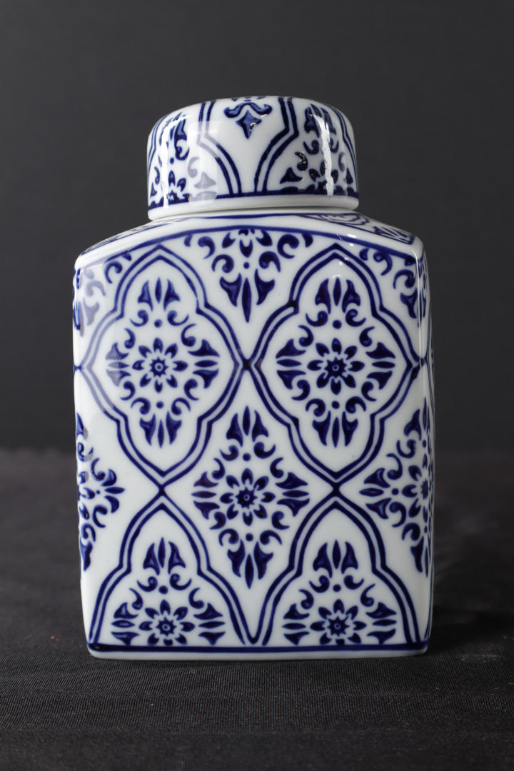 Blue and White Chinoiserie Ginger Jar