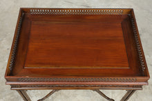 Load image into Gallery viewer, Chinese Chippendale Style Carved Wood Side Table with Gallery Top
