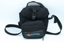 Load image into Gallery viewer, Vintage Chinon Black Camera Shoulder Bag – Compact and Durable
