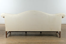 Load image into Gallery viewer, Neutral Chippendale Camelback Sofa – 84” Wide

