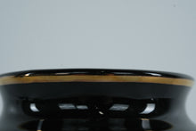 Load image into Gallery viewer, Japanese Chokin Art Vase – 24K Gold Edged Black Porcelain, 3" x 6", Made in Japan
