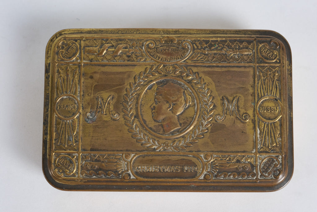 Antique 1914 Princess Mary Christmas Tin – “Imperium Britannicum” WWI Gift Box