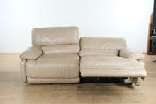 Load image into Gallery viewer, Cindy Crawford Home Dual Power Reclining Sofa – 84&quot; Wide, Plush Leather Look
