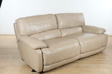 Load image into Gallery viewer, Cindy Crawford Home Dual Power Reclining Sofa – 84&quot; Wide, Plush Leather Look
