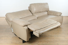 Load image into Gallery viewer, Cindy Crawford Home Dual Power Reclining Sofa – 84&quot; Wide, Plush Leather Look
