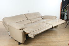 Load image into Gallery viewer, Cindy Crawford Home Dual Power Reclining Sofa – 84&quot; Wide, Plush Leather Look
