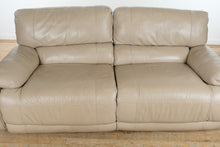 Load image into Gallery viewer, Cindy Crawford Home Dual Power Reclining Sofa – 84&quot; Wide, Plush Leather Look
